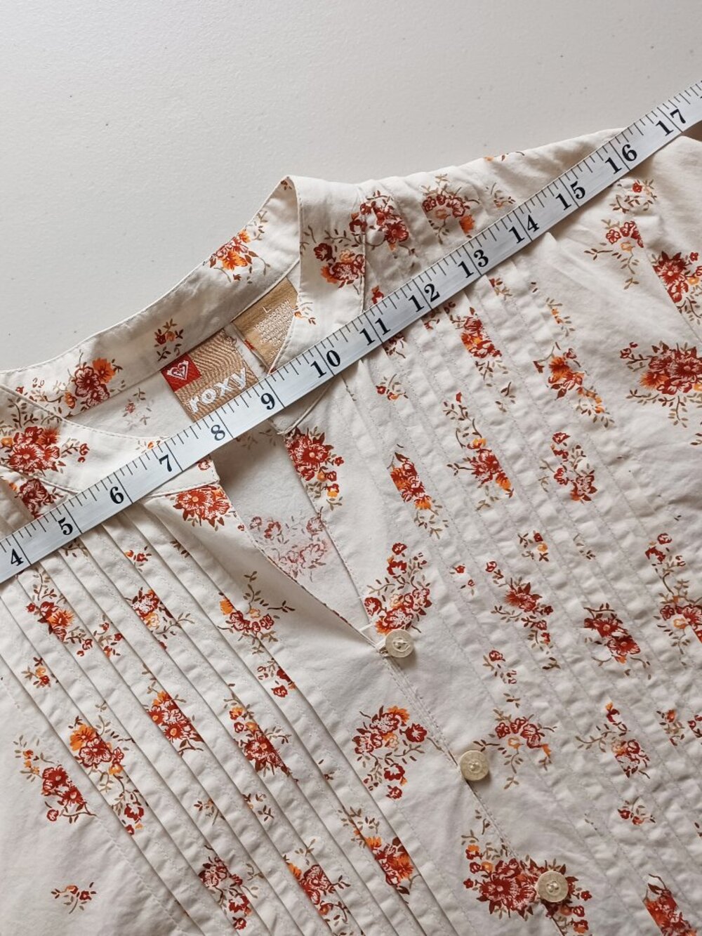 Roxy Floral Bell Sleeve Peplum Blouse - Picture 9 of 16